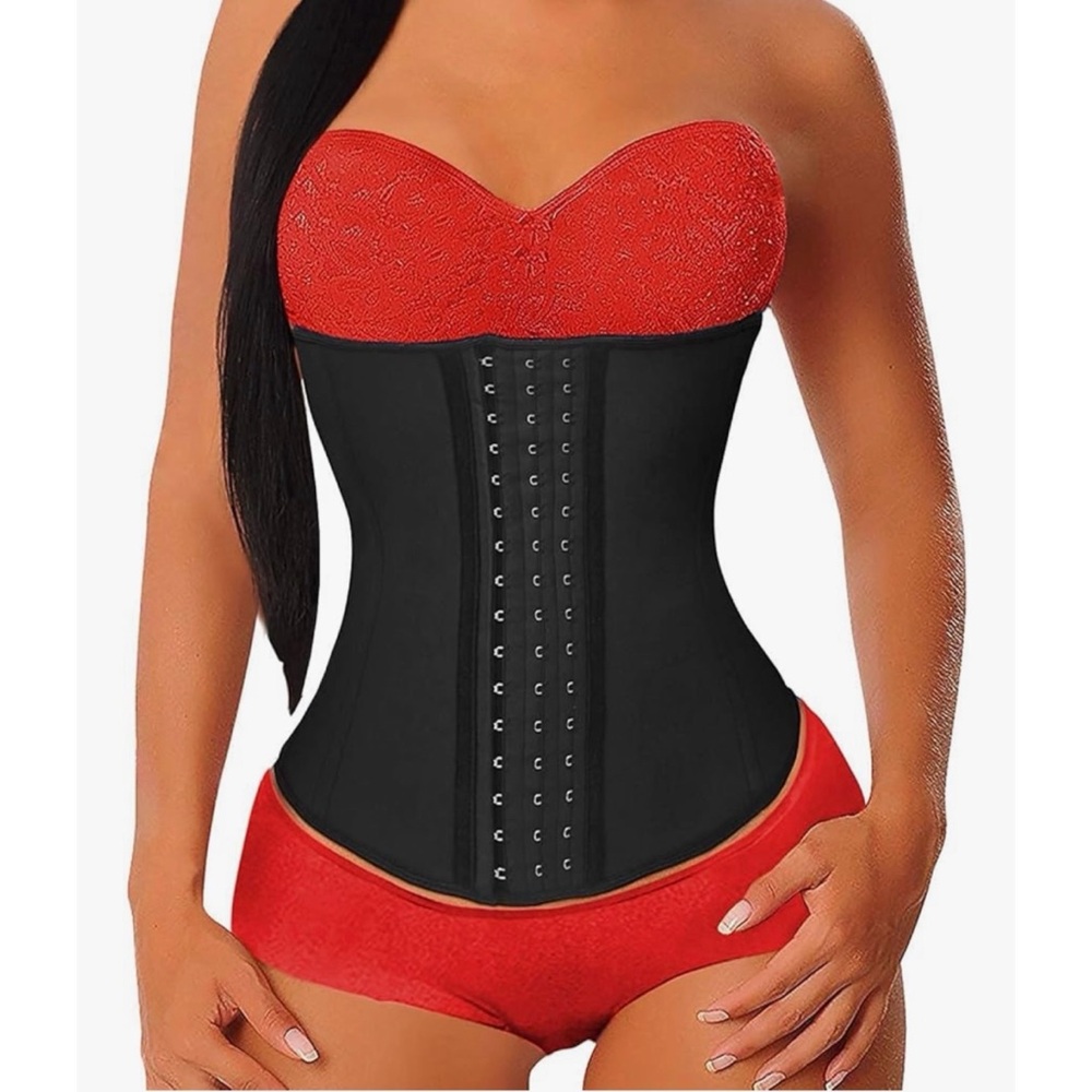 YIANNA NWT Women's Sport Latex 3 Hooks Waist Trainer Body Shaper Sz Small